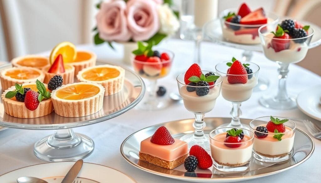 Desserts rafraîchissants pour repas de fête
