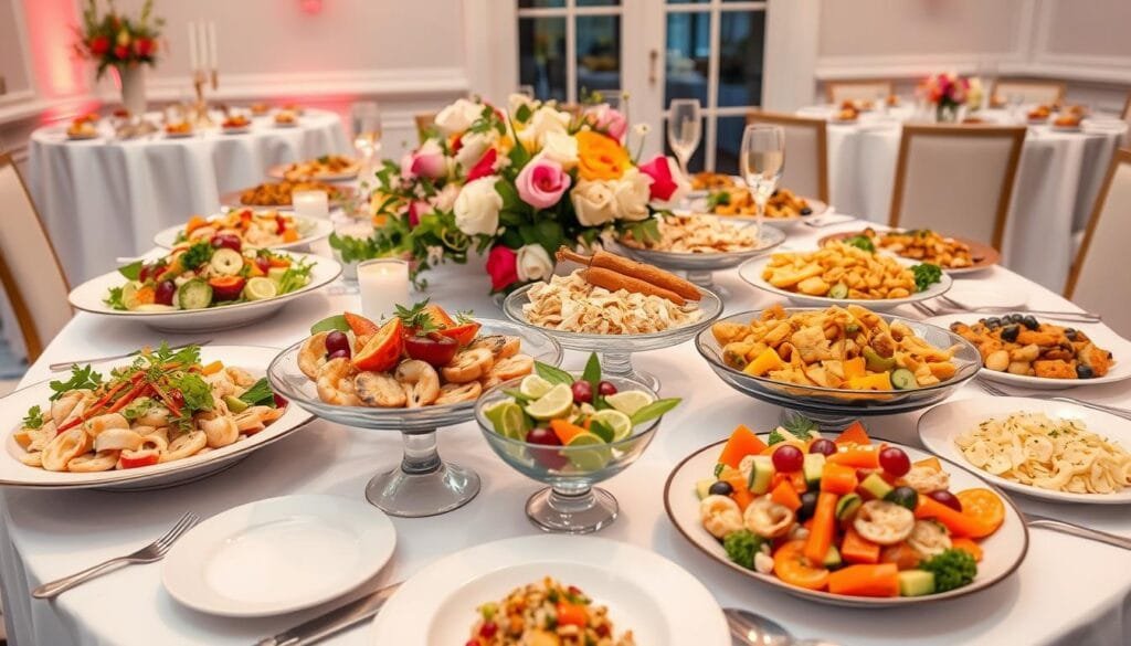 Plats légers pour menus de fête